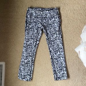 Nike Dri - Fit Running Pants - Gray Black & White Cheetah - Size XS